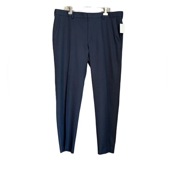 NWT! Izod navy slim fit dress pants. Size 38x30 - Picture 1 of 11